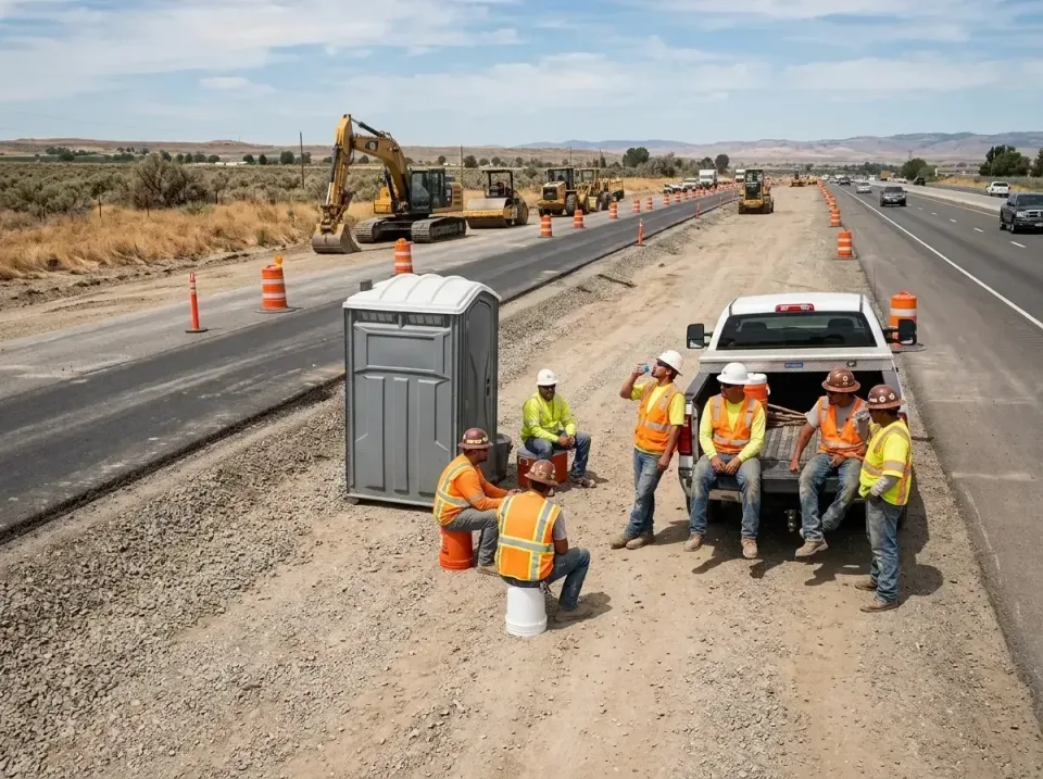 highway-road-construction-crew-007 — frequently asked questions, Porta Potty and Restroom Rentals in Palo Cedro, CA
